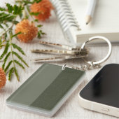 Aangepaste Verticale Moss Groen Split Acryl Sleute Sleutelhanger (Voorkant Rechts)