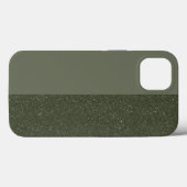 Aangepaste Verticale Moss Groene iPhone 13 Hoesje (Achterkant (horizontaal))