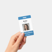 Aangepaste verticale personeelsfoto ID-badge | Pro Badge (Handheld)