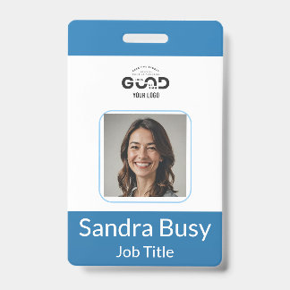 Aangepaste verticale personeelsfoto ID-badge | Pro Badge