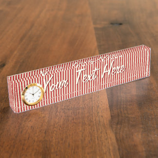 Aangepaste verticale retro  klassieke streep naambordje
