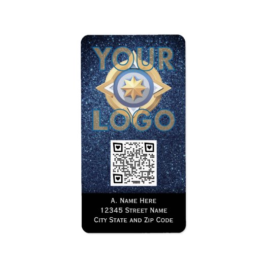 Aangepaste Verticale Stickers met QR-code Professi (Voorkant)