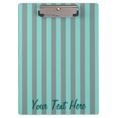 Aangepaste verticale strepen voor Turquoise aanpas Klembord (Voorkant)