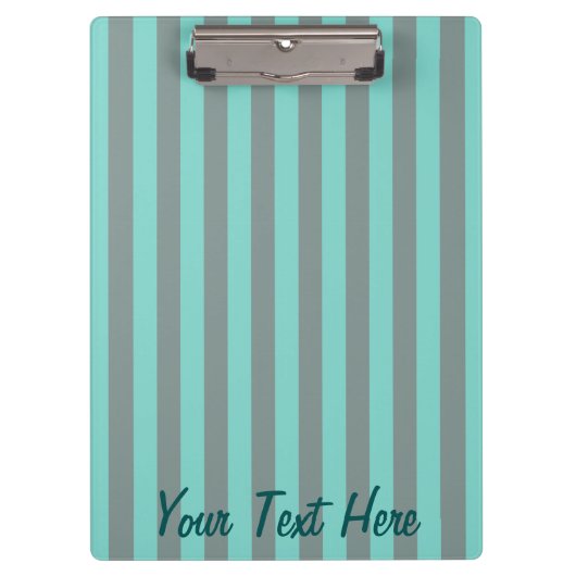 Aangepaste verticale strepen voor Turquoise aanpas Klembord (Voorkant)