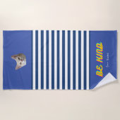Aangepaste Vervang uw Kattenfoto Strandlaken (Voorkant)