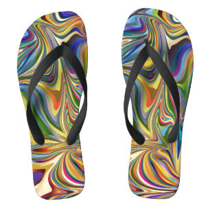 Aangepaste vervormde Psychedelische Teenslippers
