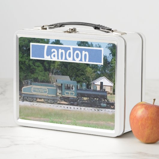 Aangepaste verwisselbare naamtrein Metaal Lunchbox (In situ)