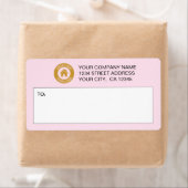 Aangepaste verzendlabels voor zakelijke Logo Etiket (Insitu)