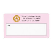 Aangepaste verzendlabels voor zakelijke Logo Etiket (Voorkant)