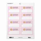 Aangepaste verzendlabels voor zakelijke Logo Etiket (Full Sheet)