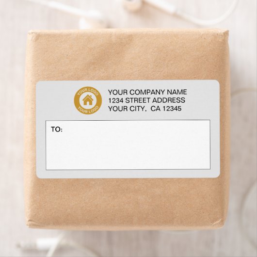 Aangepaste verzendlabels voor zakelijke Logo Etiket (Insitu)