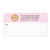 Aangepaste verzendlabels voor zakelijke Logo Etiket (Voorkant)