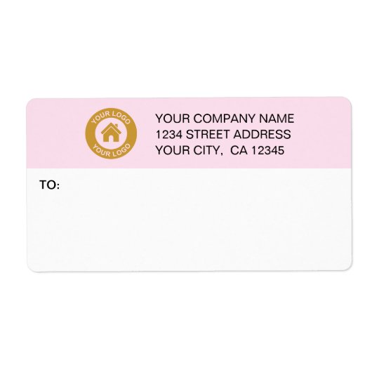Aangepaste verzendlabels voor zakelijke Logo Etiket (Voorkant)