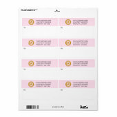 Aangepaste verzendlabels voor zakelijke Logo Etiket (Full Sheet)