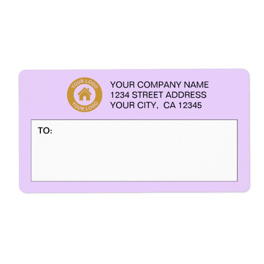 Aangepaste verzendlabels voor zakelijke Logo Etiket (Voorkant)