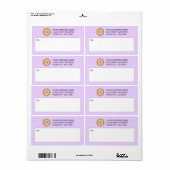 Aangepaste verzendlabels voor zakelijke Logo Etiket (Full Sheet)