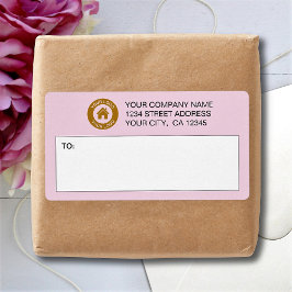 Aangepaste verzendlabels voor zakelijke Logo Etiket