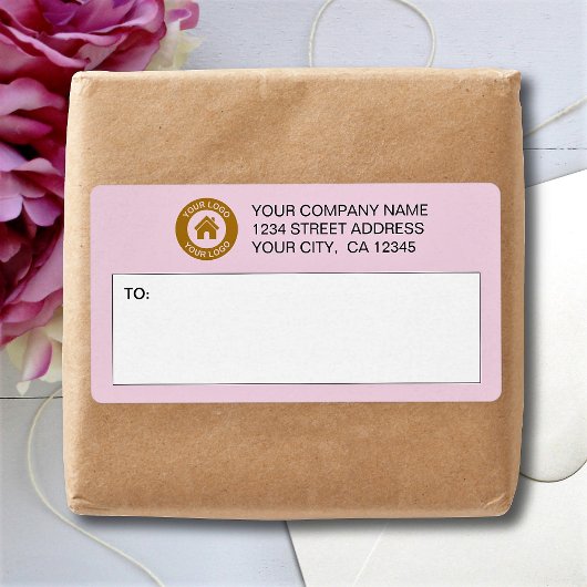 Aangepaste verzendlabels voor zakelijke Logo Etiket