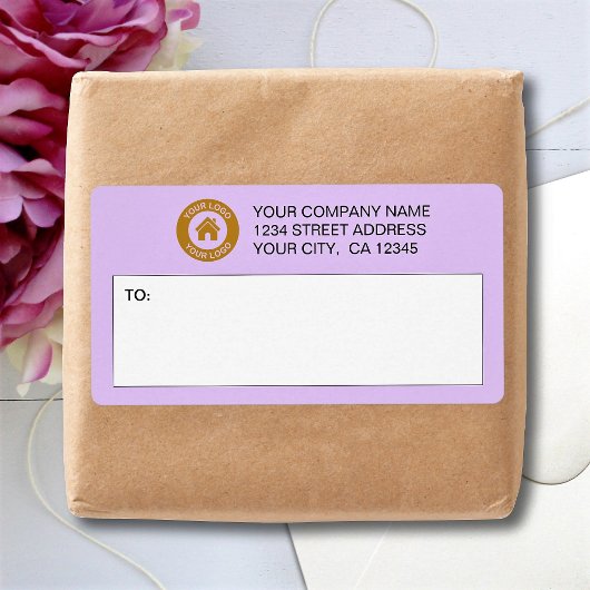 Aangepaste verzendlabels voor zakelijke Logo Etiket