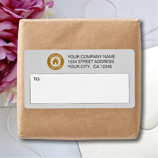 Aangepaste verzendlabels voor zakelijke Logo Etiket