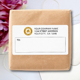 Aangepaste verzendlabels voor zakelijke Logo Etiket