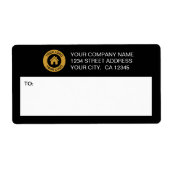 Aangepaste verzendlabels voor zakelijke Logo Etiket (Voorkant)