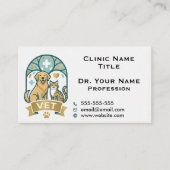 Aangepaste veterinaire en afspraakherinnering visitekaartje (Voorkant)