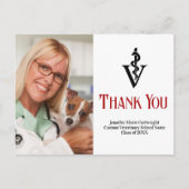 Aangepaste veterinaire foto dierbare dank je briefkaart (Voorkant)