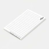 Aangepaste Veterinaire Kantoor Dierenarts Caduceus Post-it® Notes (Schuin)