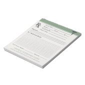Aangepaste veterinaire receptenblok DVM bewerkbaar Notitieblok (Linkerzijde)