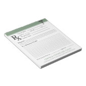 Aangepaste veterinaire receptenblok DVM bewerkbaar Notitieblok (Schuin)