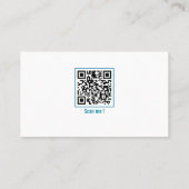 Aangepaste veterinaire visitekaartje met QR-code (Achterkant)