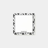 Aangepaste vetgedrukte Koe-afdruknotities Post-it® Notes (Voorkant)