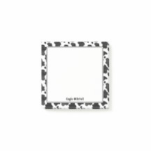 Aangepaste vetgedrukte Koe-afdruknotities