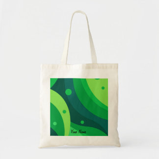 Aangepaste Vibrant Groen Kleurrijk Patroon Estheti Tote Bag