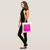 Aangepaste Vibrant Magenta Kleurrijk Patroon Esthe Tote Bag (Voorkant (model))