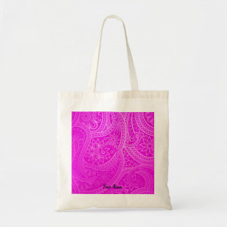 Aangepaste Vibrant Magenta Kleurrijk Patroon Esthe Tote Bag