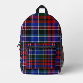 Aangepaste Vibrant Tartan Plaid esthetisch Bedrukte Rugzak