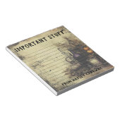 Aangepaste  Victoriaans Gotische Potion Halloween Notitieblok (Schuin)