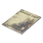 Aangepaste  Victoriaans Gotische Potion Halloween Notitieblok (Linkerzijde)