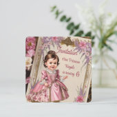 Aangepaste Victoriaans Princess 6e Verjaardag I Kaart (Staand voorkant)