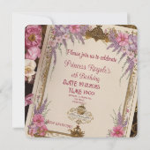 Aangepaste Victoriaans Princess 6e Verjaardag I Kaart (Achterkant)