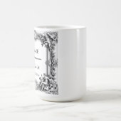 Aangepaste Victoriaans Scroll Lijst - bruiloft Koffiemok (Center)