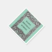 Aangepaste Victoriaans Scroll Lijst servet – Elega (Hoek)