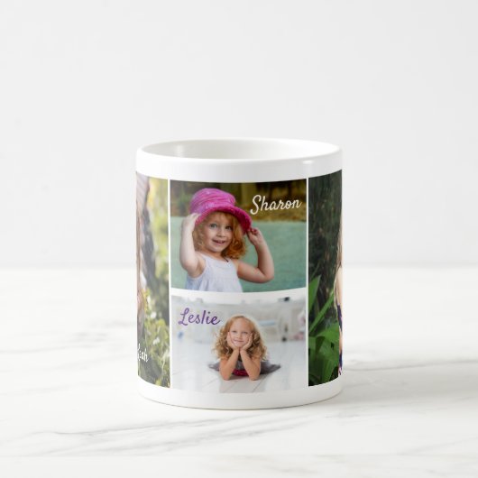 Aangepaste vier aangepaste foto's van de reeks koffiemok (Center)