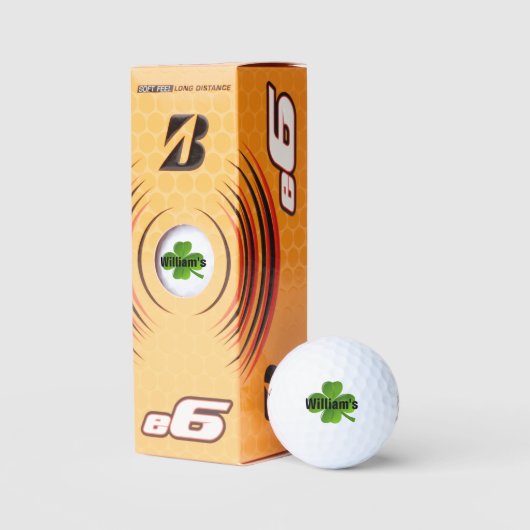 Aangepaste vier Leaf Clover Lucky Golf Balls Golfballen (Verpakking)
