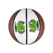 Aangepaste vier lef-klaver Lucky Basketbal (Verticaal)