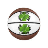 Aangepaste vier lef-klaver Lucky Basketbal (Voorkant)