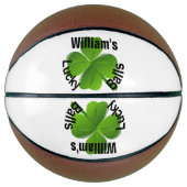 Aangepaste vier lef-klaver Lucky Basketbal (Voorkant)