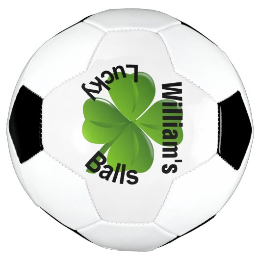 Aangepaste vier lef-klaver Lucky Voetbal (Gedraaid)